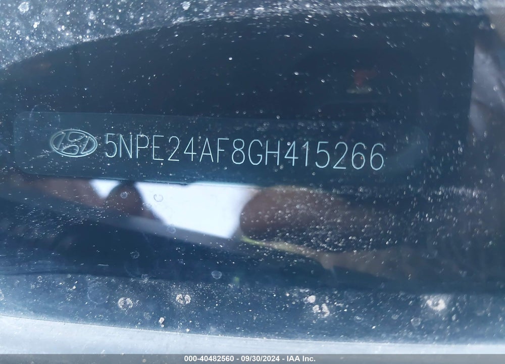 2016 HYUNDAI SONATA SE VIN: 5NPE24AF8GH415266