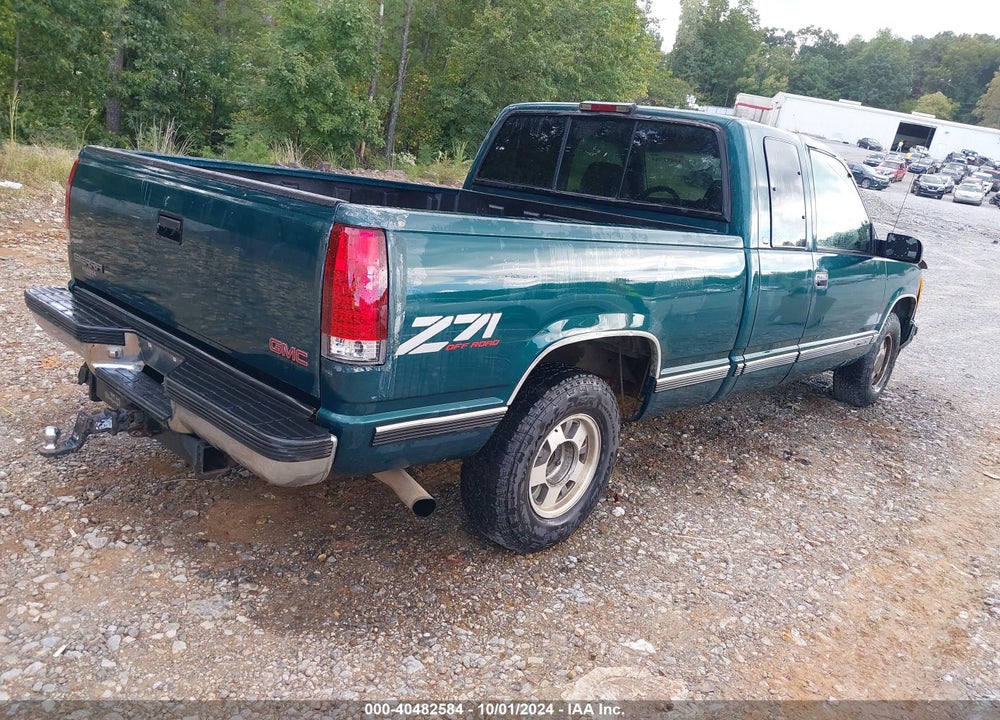 1998 GMC SIERRA 1500 SL WIDESIDE VIN: 2GTEC19M7W1547658