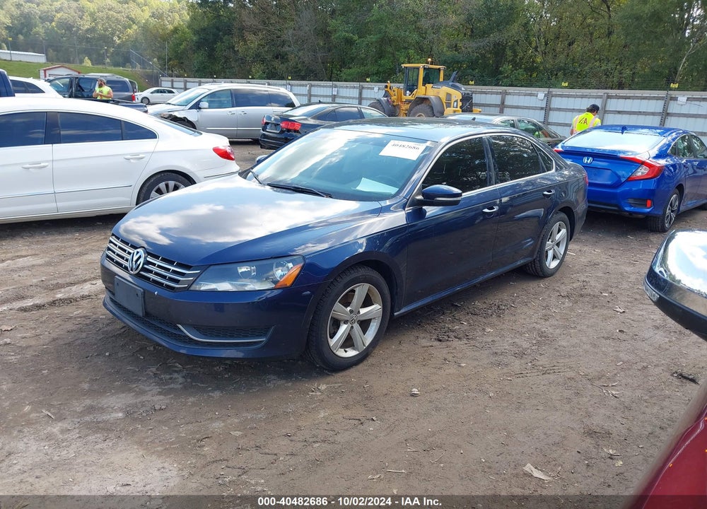 2013 VOLKSWAGEN PASSAT 2.0L TDI SE VIN: 1VWBN7A31DC036650