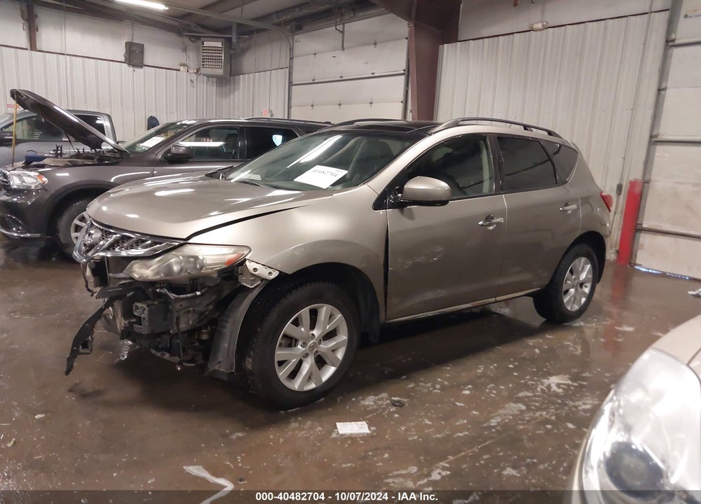 2011 NISSAN MURANO SL VIN: JN8AZ1MW0BW154825