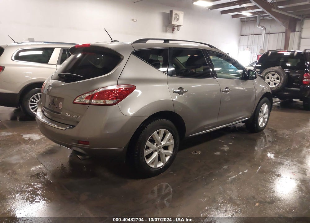 2011 NISSAN MURANO SL VIN: JN8AZ1MW0BW154825