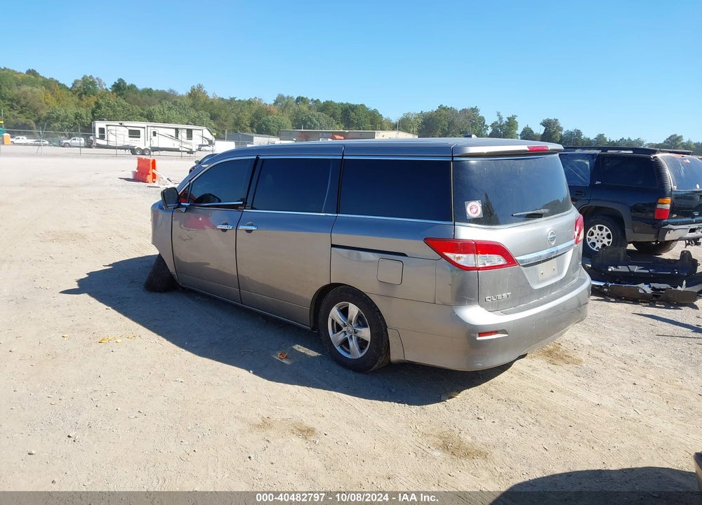 2013 NISSAN QUEST SV VIN: JN8AE2KP6D9066005