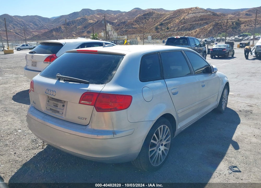2006 AUDI A3 2.0T VIN: WAUNF78P86A189723
