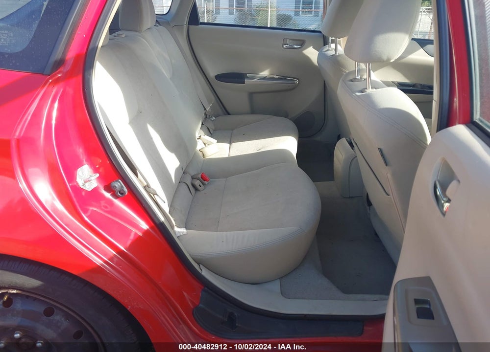 2008 SUBARU IMPREZA 2.5I VIN: JF1GH61678H820625
