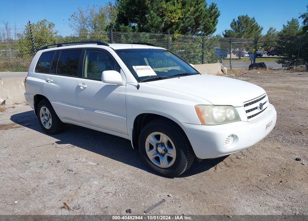2003 TOYOTA HIGHLANDER VIN: JTEGD21A730069192