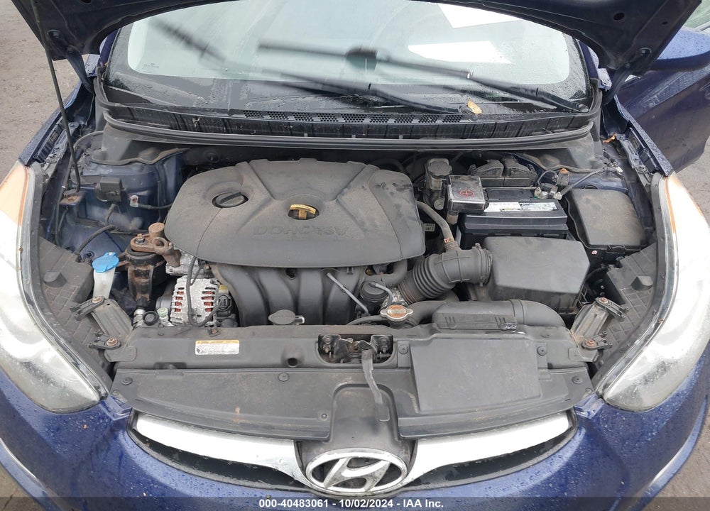 2012 HYUNDAI ELANTRA GLS VIN: 5NPDH4AE4CH140393