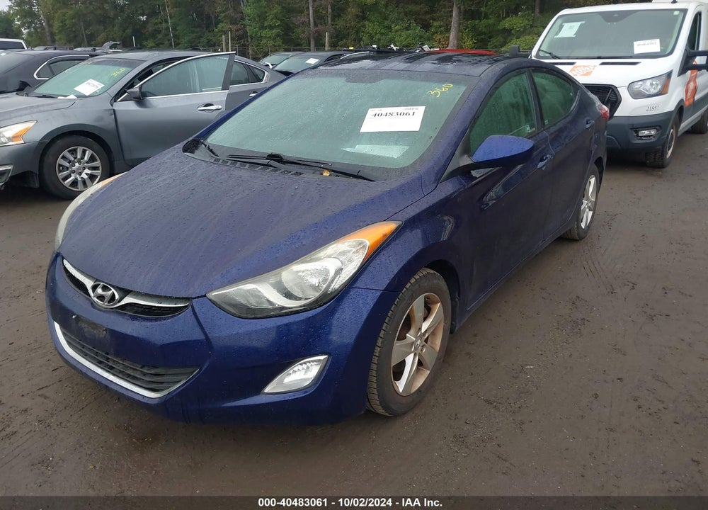 2012 HYUNDAI ELANTRA GLS VIN: 5NPDH4AE4CH140393