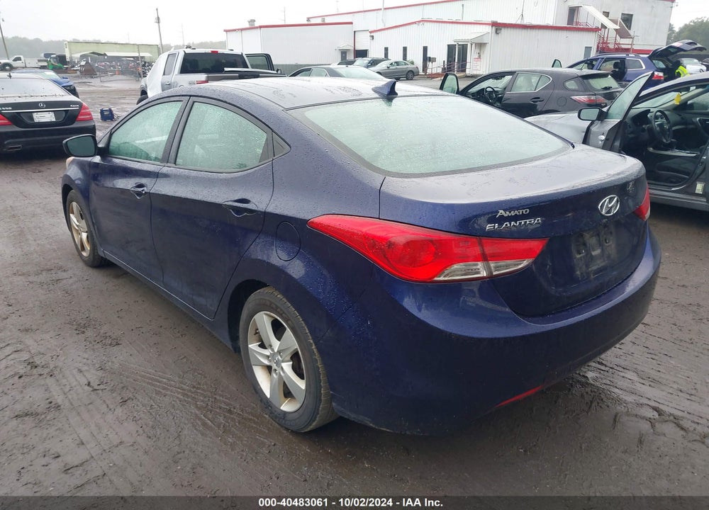 2012 HYUNDAI ELANTRA GLS VIN: 5NPDH4AE4CH140393