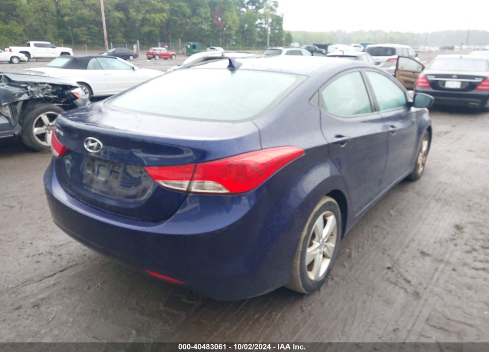 2012 HYUNDAI ELANTRA GLS VIN: 5NPDH4AE4CH140393