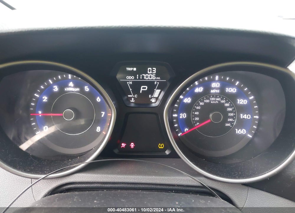 2012 HYUNDAI ELANTRA GLS VIN: 5NPDH4AE4CH140393