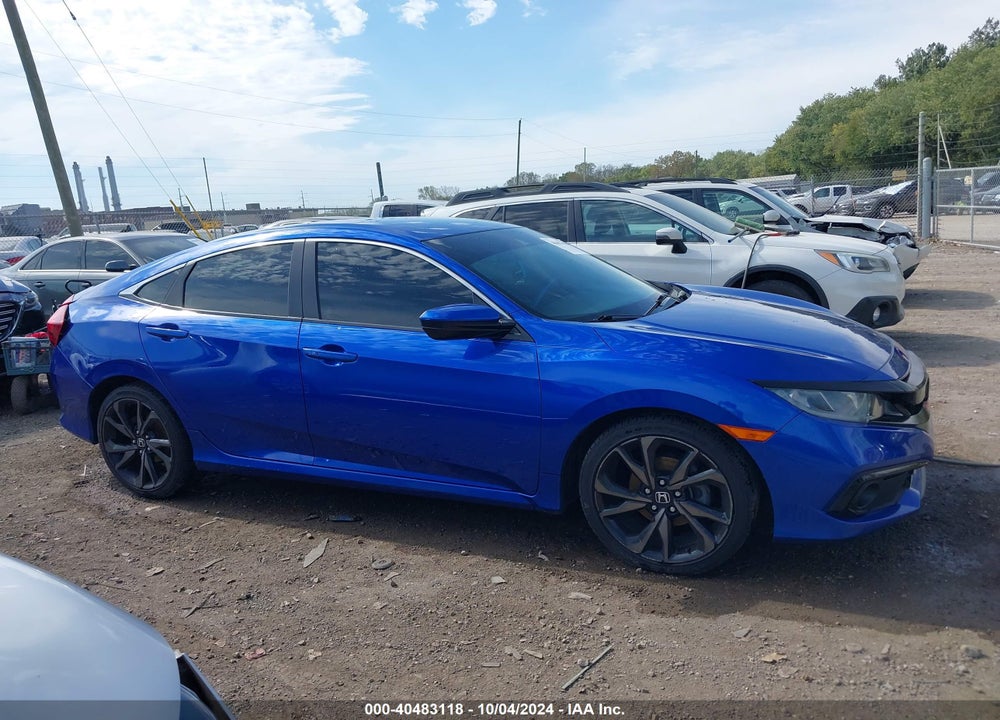 2019 HONDA CIVIC VIN: 19XFC2F81KE008600