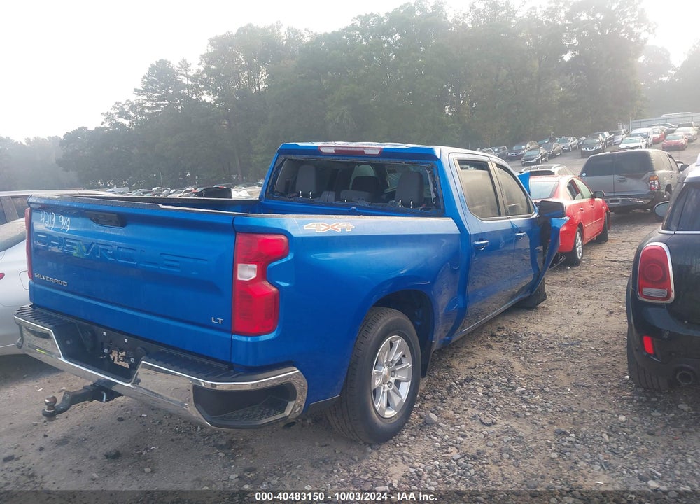2022 CHEVROLET SILVERADO 1500 4WD STANDARD BED LT VIN: 3GCUDDED4NG654219