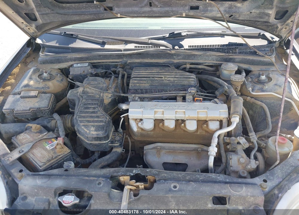 2001 HONDA CIVIC LX VIN: 1HGEM215X1L004607