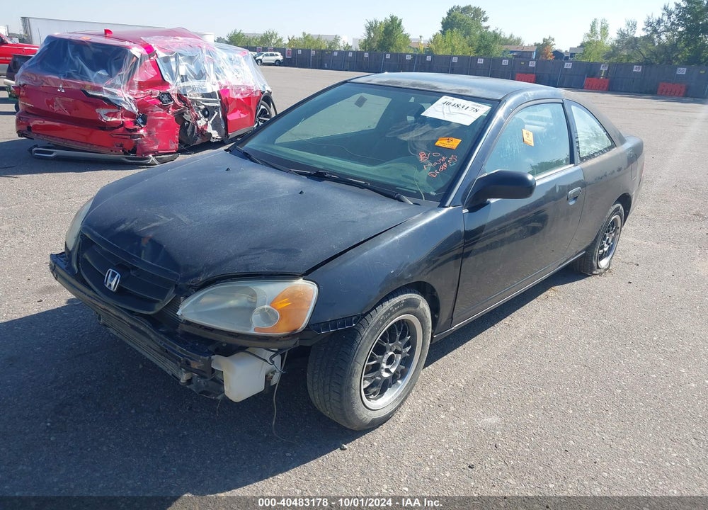 2001 HONDA CIVIC LX VIN: 1HGEM215X1L004607