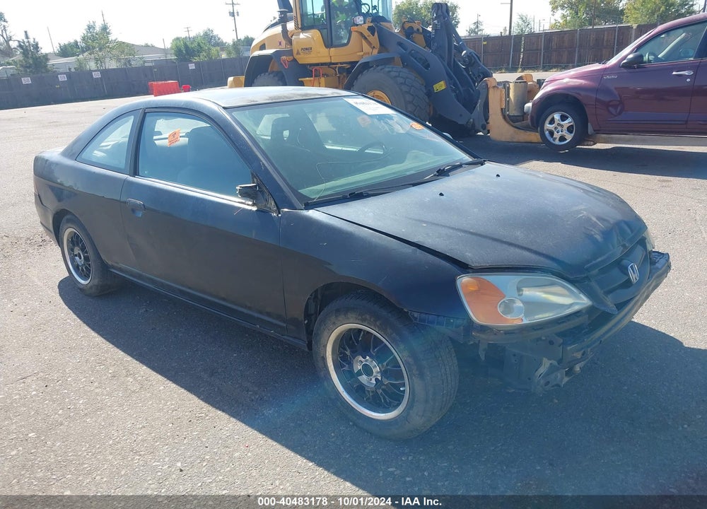 2001 HONDA CIVIC LX VIN: 1HGEM215X1L004607