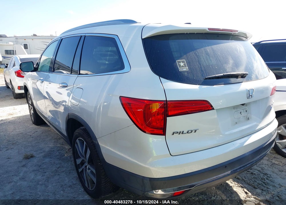 2017 HONDA PILOT ELITE VIN: 5FNYF6H05HB036787