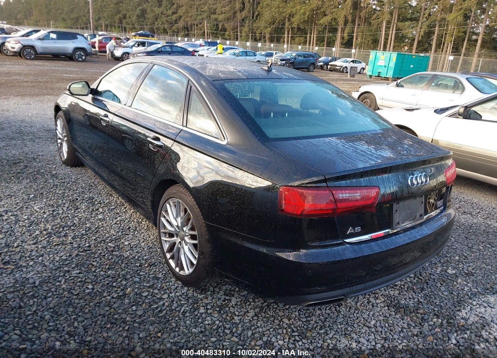 2016 AUDI A6 3.0T PREMIUM PLUS VIN: WAUFGAFC0GN002001