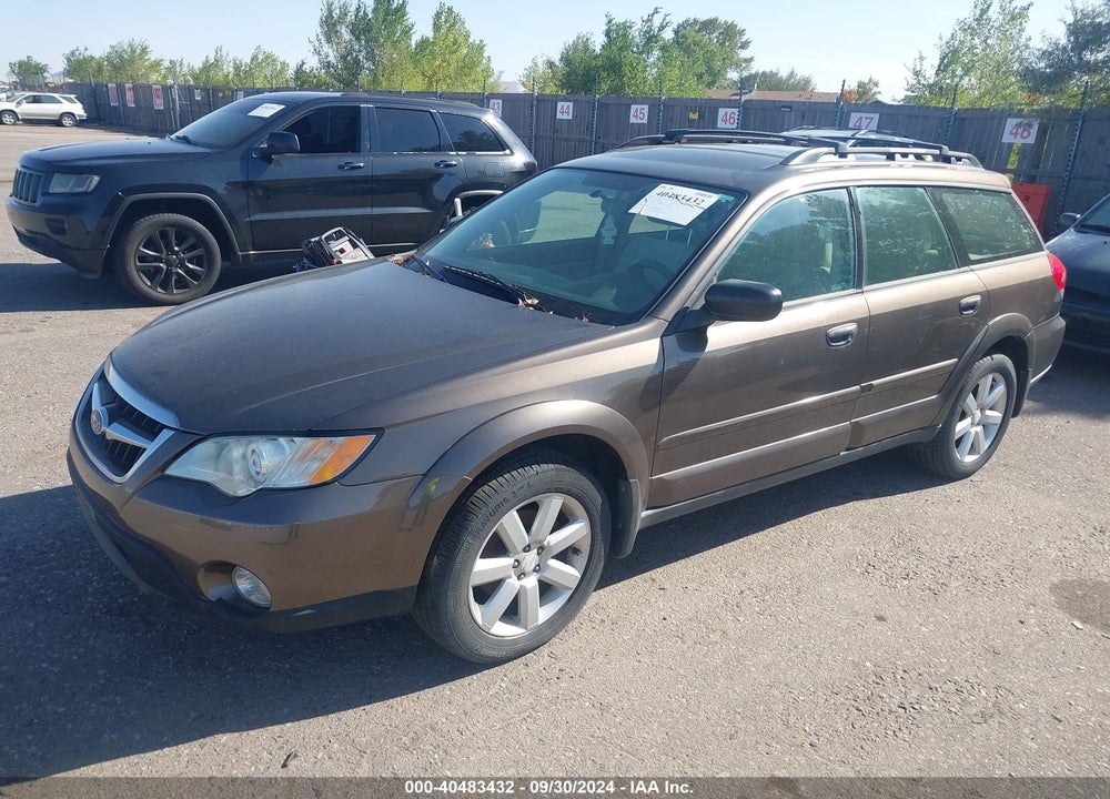2009 SUBARU OUTBACK 2.5I VIN: 4S4BP61CX96310033