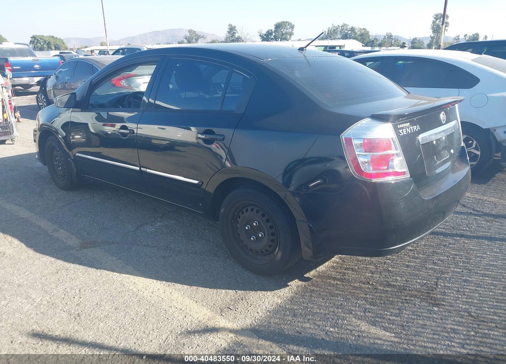 2012 NISSAN SENTRA 2.0 S VIN: 3N1AB6AP2CL781076