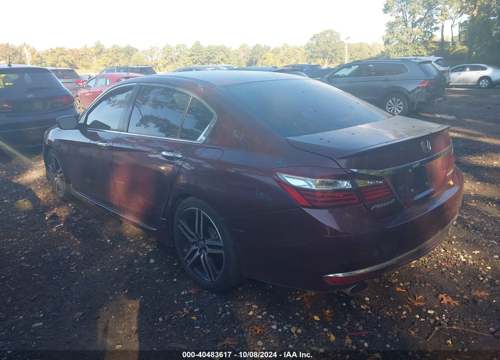 2017 HONDA ACCORD SPORT VIN: 1HGCR2F55HA178396