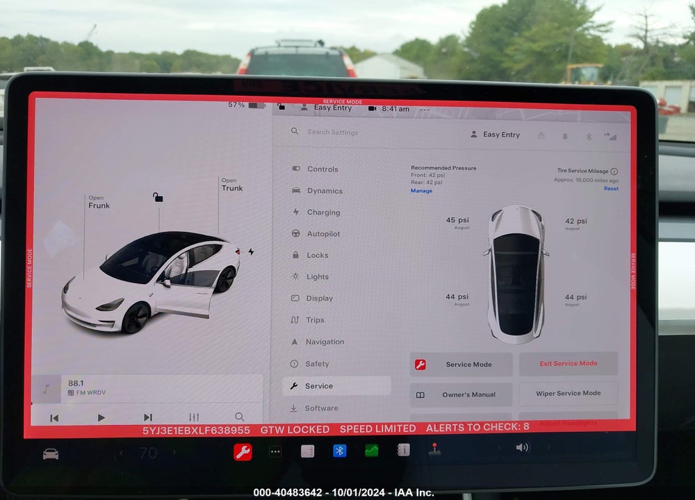 2020 TESLA MODEL 3 LONG RANGE DUAL MOTOR ALL-WHEEL DRIVE VIN: 5YJ3E1EBXLF638955