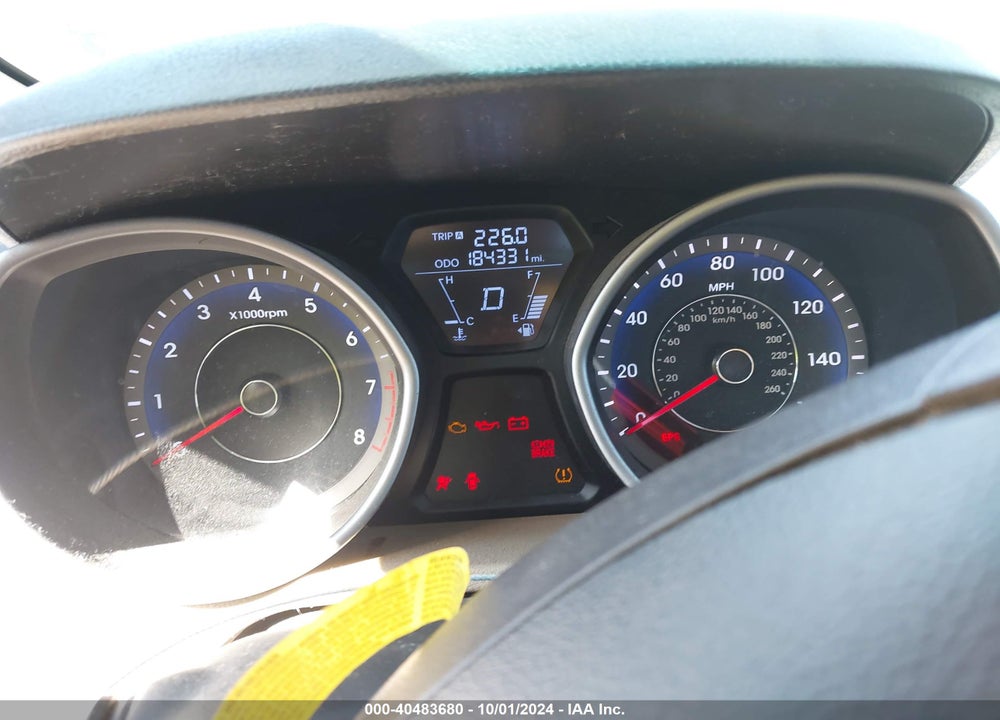 2013 HYUNDAI ELANTRA GLS VIN: KMHDH4AE1DU855909