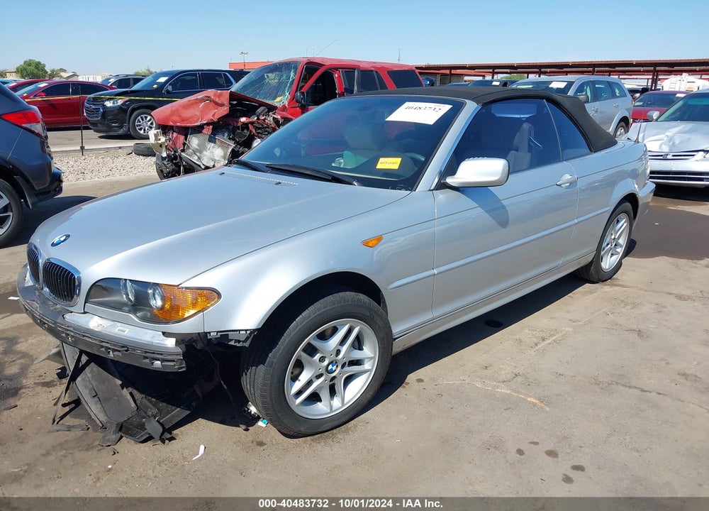 2004 BMW 325CI VIN: WBABW33474PL27139