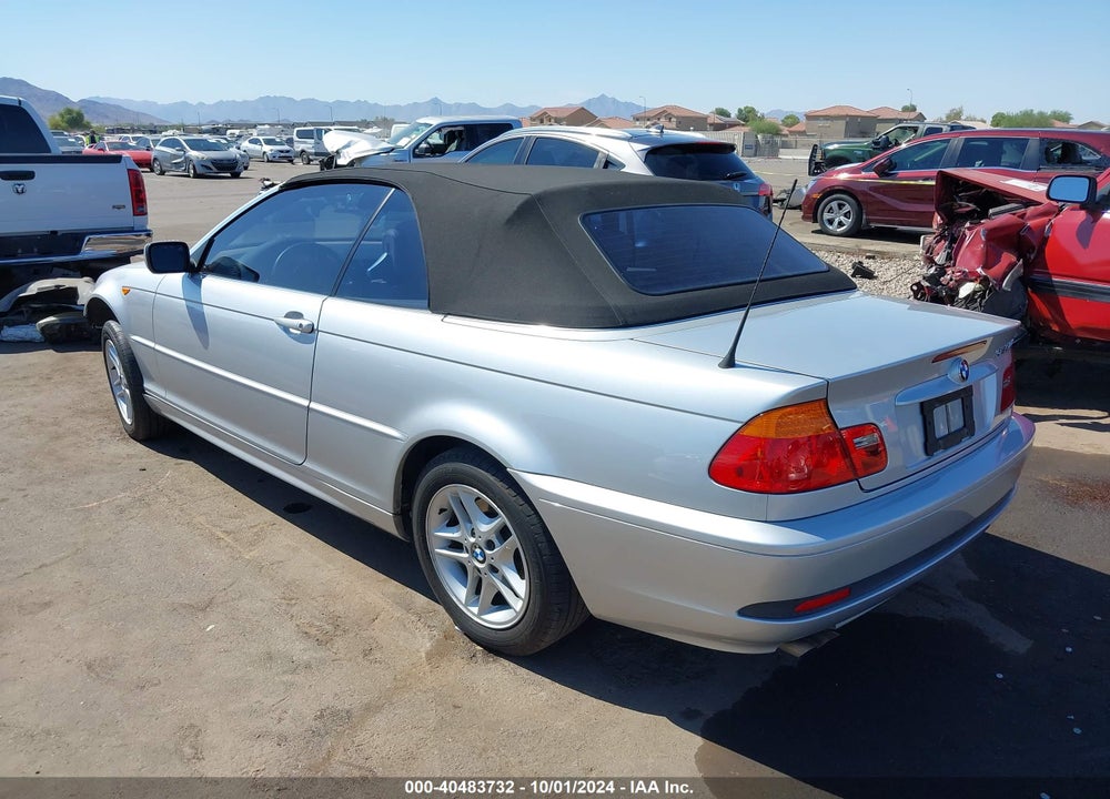 2004 BMW 325CI VIN: WBABW33474PL27139