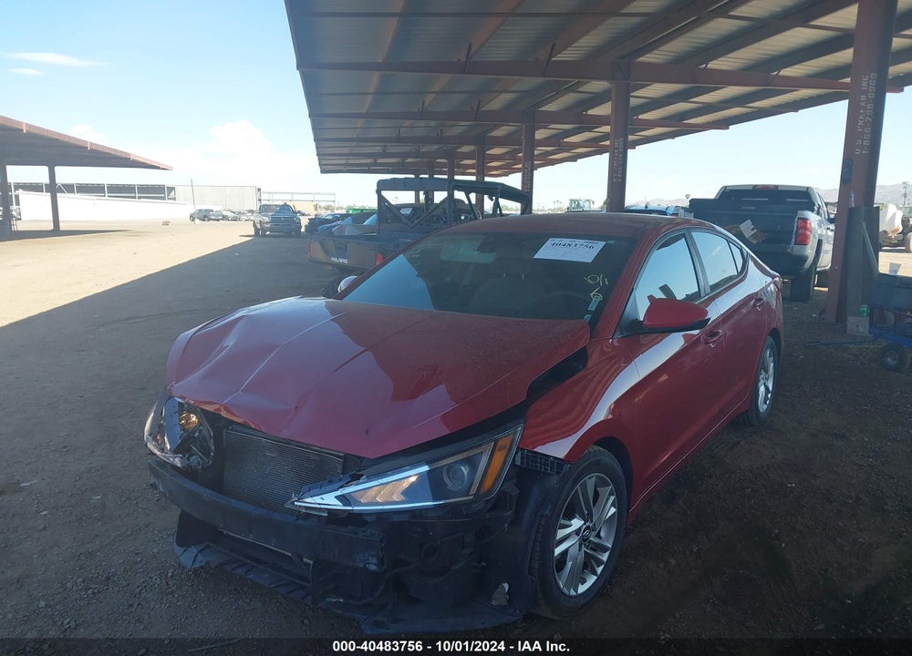 2019 HYUNDAI ELANTRA SEL VIN: KMHD84LF9KU745905