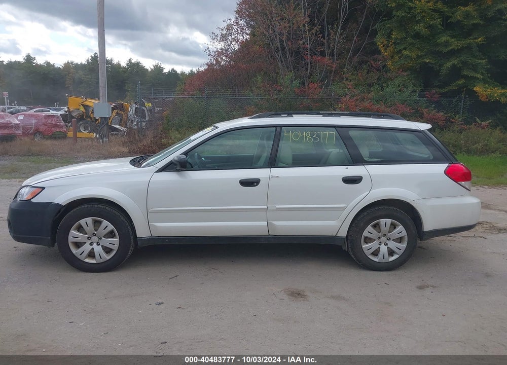 2009 SUBARU OUTBACK 2.5I VIN: 4S4BP60C396329363