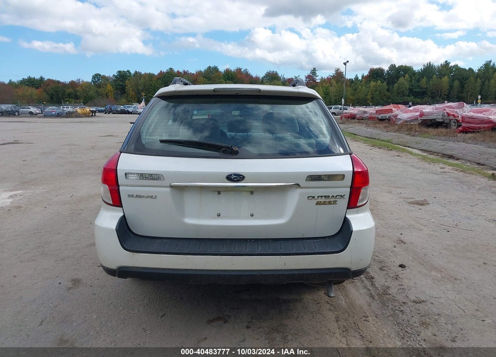 2009 SUBARU OUTBACK 2.5I VIN: 4S4BP60C396329363