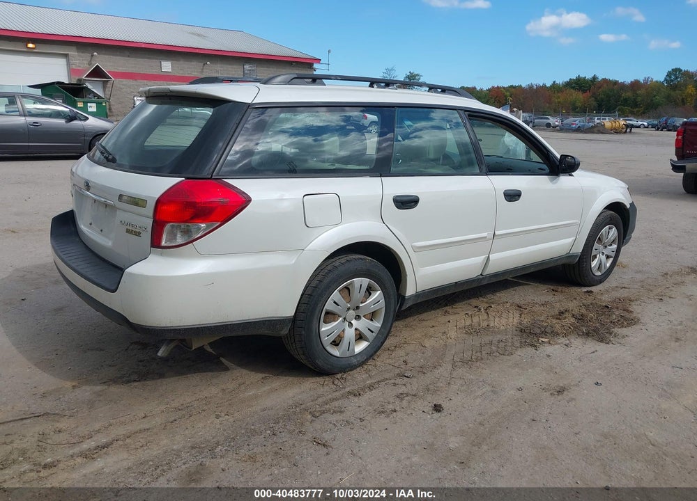 2009 SUBARU OUTBACK 2.5I VIN: 4S4BP60C396329363