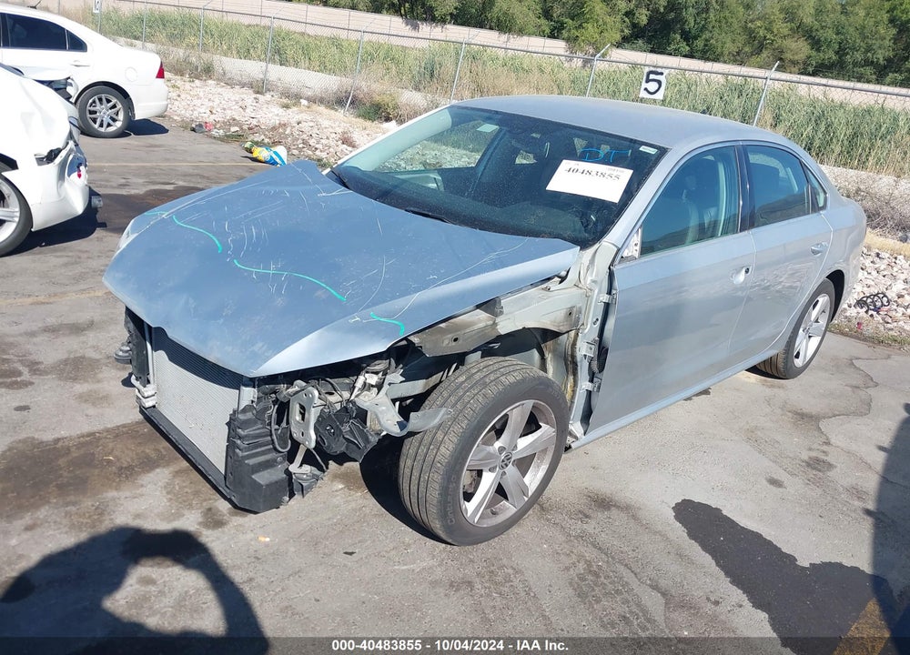 2013 VOLKSWAGEN PASSAT 2.5L SE VIN: 1VWBH7A38DC006567