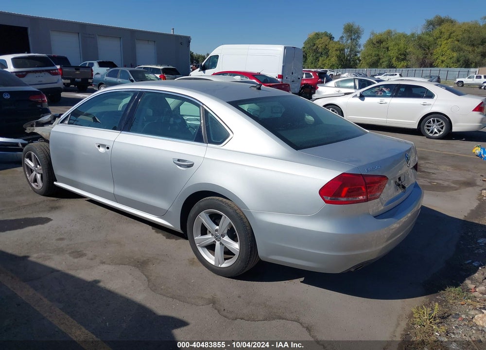2013 VOLKSWAGEN PASSAT 2.5L SE VIN: 1VWBH7A38DC006567