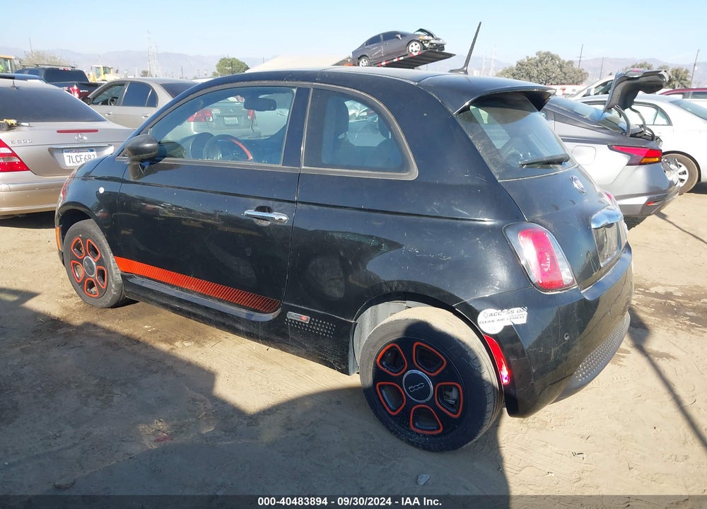 2013 FIAT 500E BATTERY ELECTRIC VIN: 3C3CFFGE3DT744334