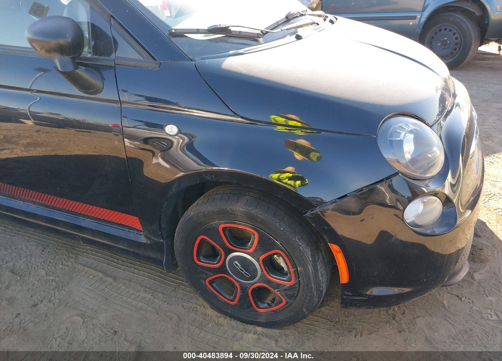 2013 FIAT 500E BATTERY ELECTRIC VIN: 3C3CFFGE3DT744334
