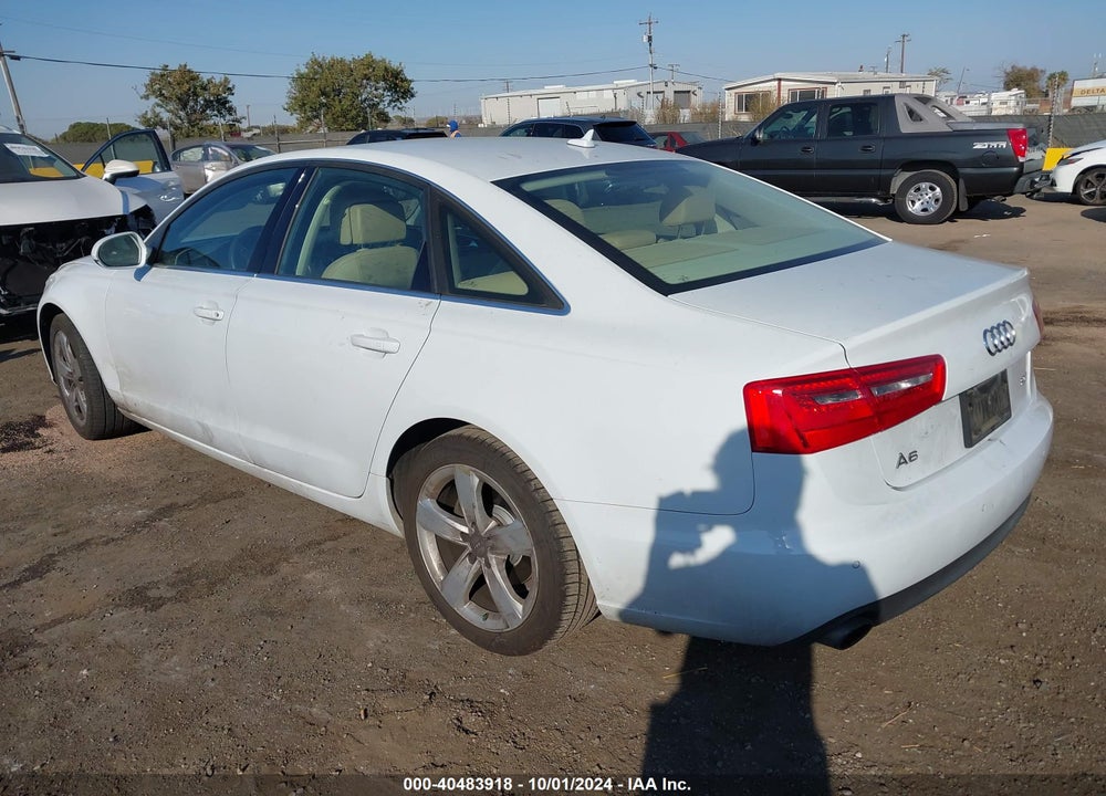 2012 AUDI A6 2.0T PREMIUM VIN: WAUDFAFC8CN167671
