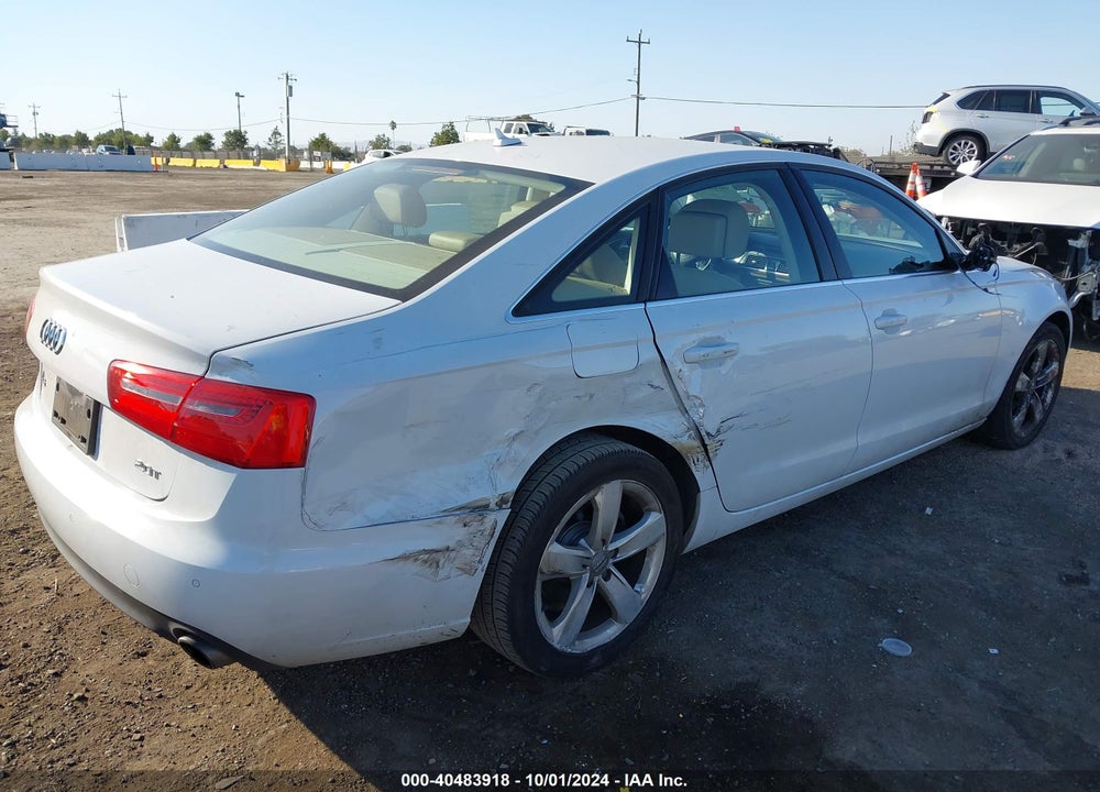2012 AUDI A6 2.0T PREMIUM VIN: WAUDFAFC8CN167671