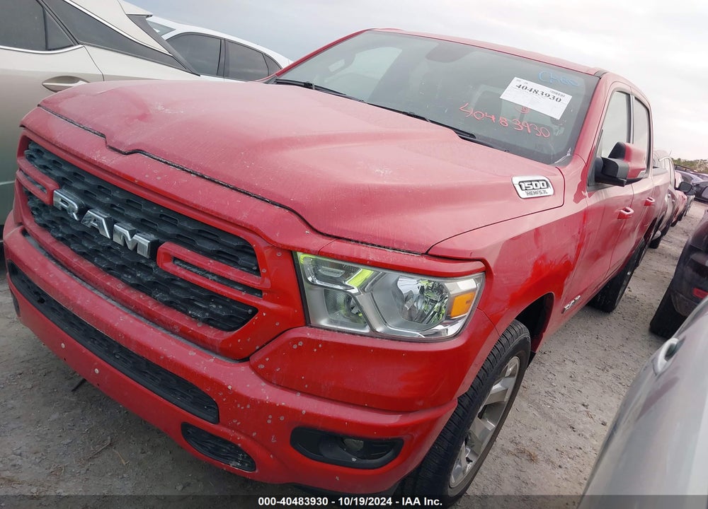2022 RAM 1500 BIG HORN 4X2 5'7 BOX VIN: 1C6RREFT6NN358815