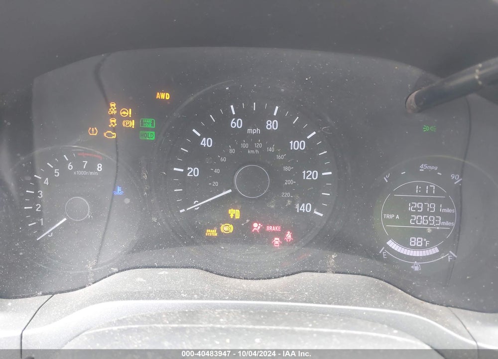 2019 HONDA HR-V LX VIN: 3CZRU6H30KG702647