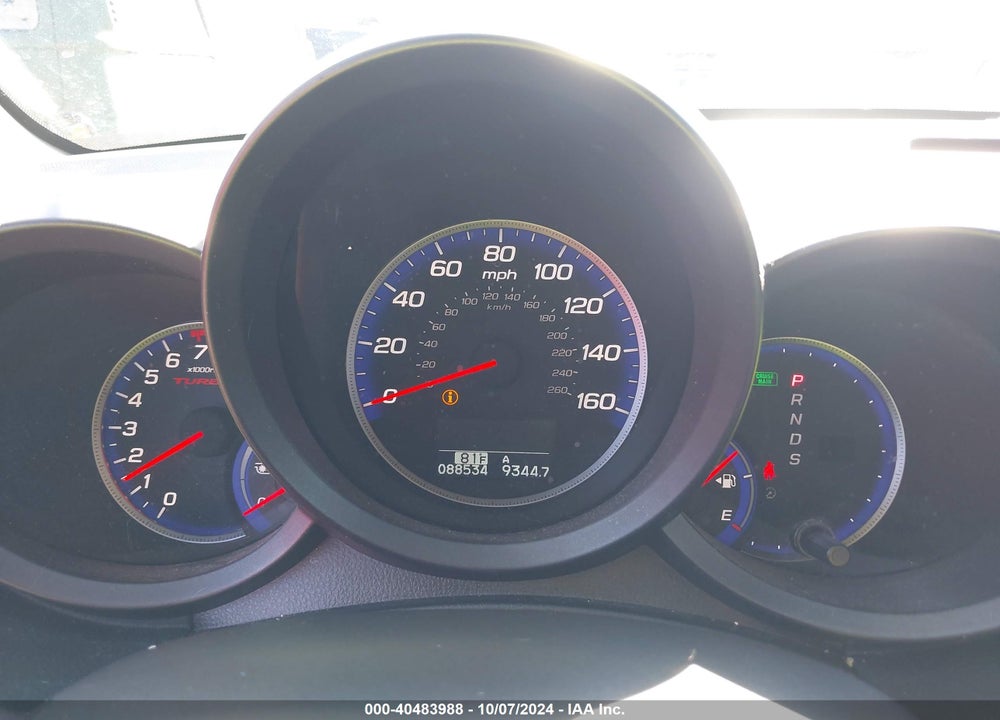 2009 ACURA RDX VIN: 5J8TB18579A008098