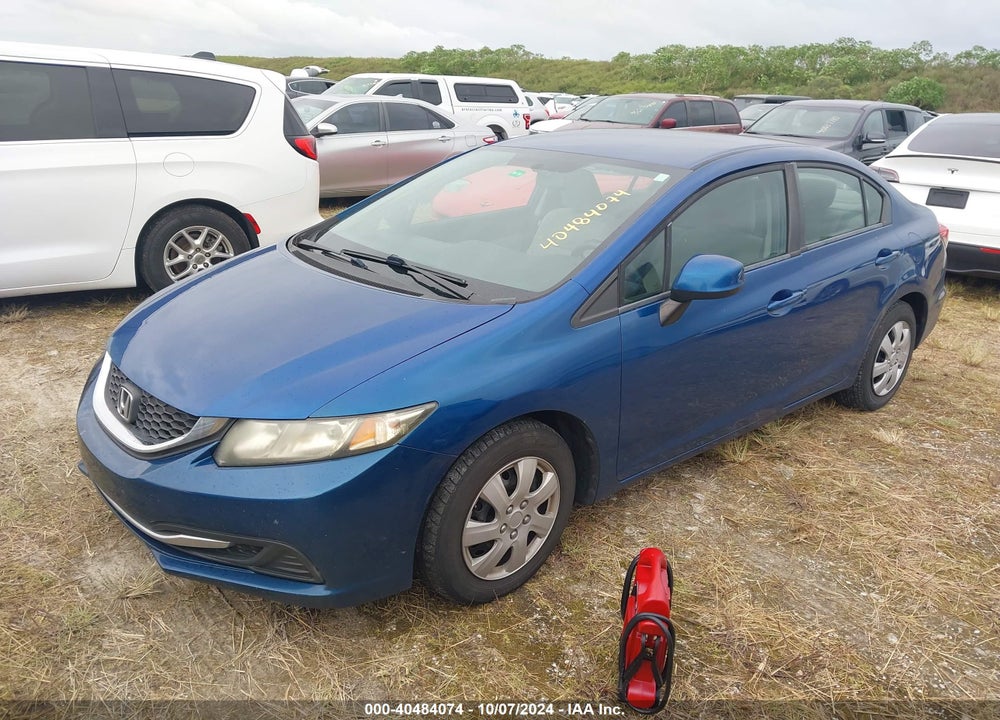 2013 HONDA CIVIC LX VIN: 19XFB2F53DE232091