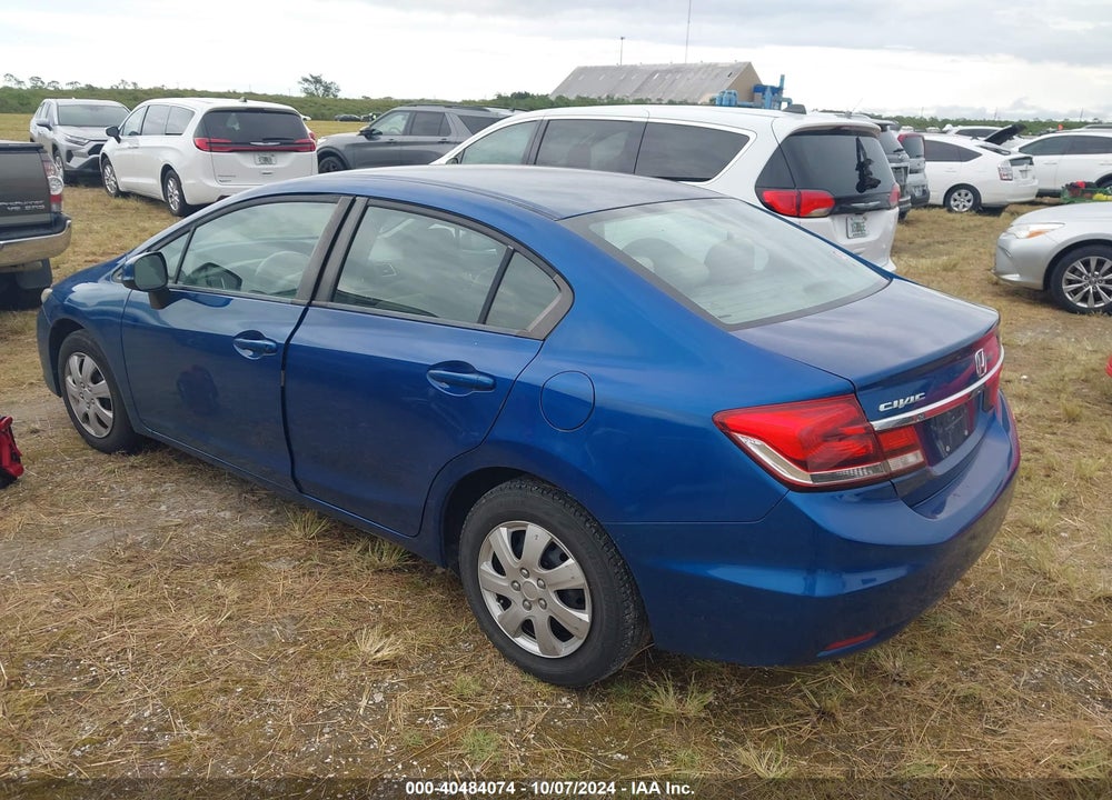 2013 HONDA CIVIC LX VIN: 19XFB2F53DE232091