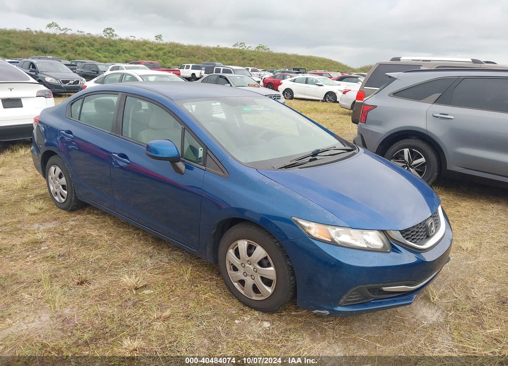 2013 HONDA CIVIC LX VIN: 19XFB2F53DE232091