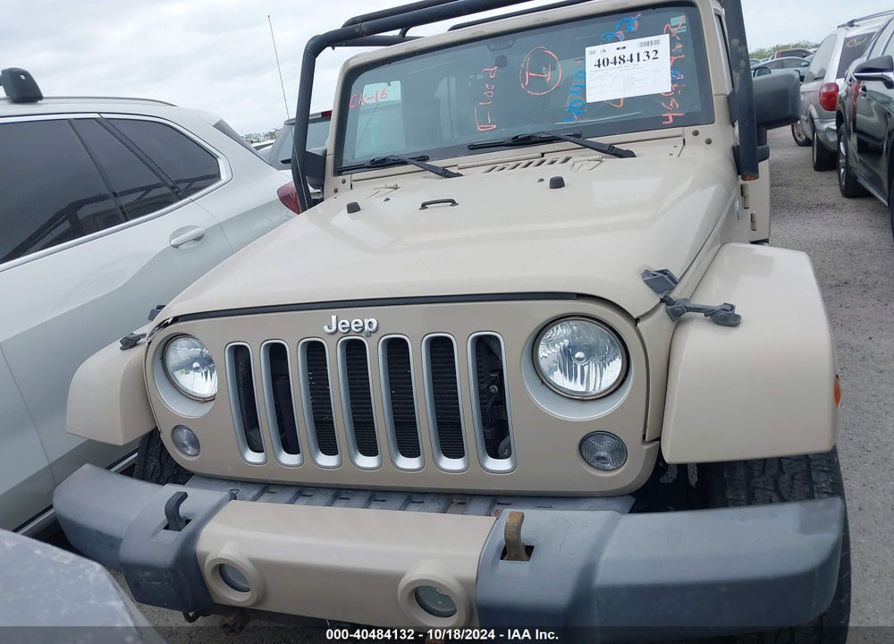 2016 JEEP WRANGLER UNLIMITED SAHARA VIN: 1C4BJWEG7GL229637