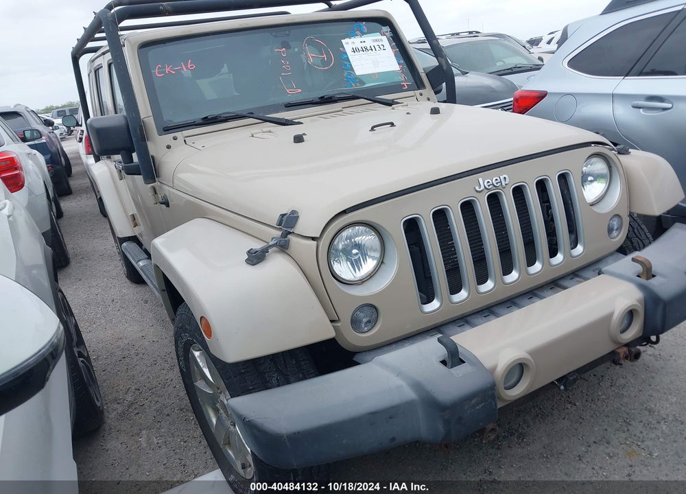 2016 JEEP WRANGLER UNLIMITED SAHARA VIN: 1C4BJWEG7GL229637