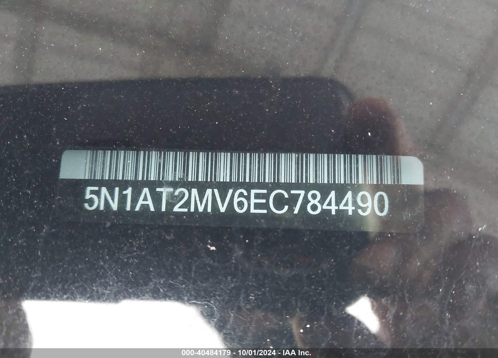 2014 NISSAN ROGUE SV VIN: 5N1AT2MV6EC784490