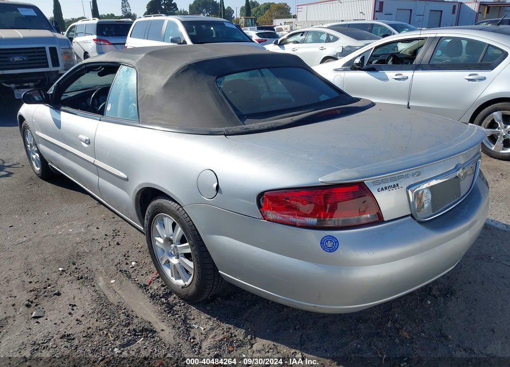2004 CHRYSLER SEBRING GTC VIN: 1C3EL75R24N360798