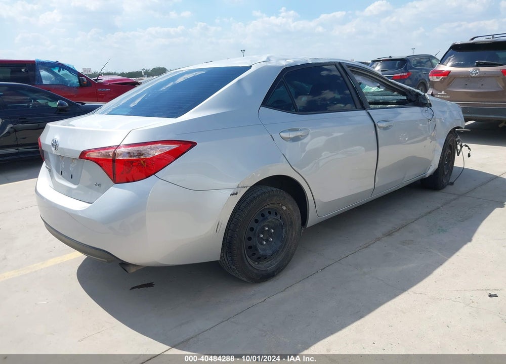 2018 TOYOTA COROLLA LE VIN: 5YFBURHE9JP834003