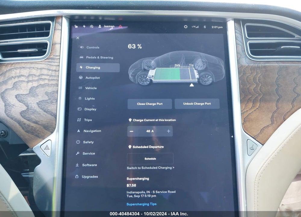 2017 TESLA MODEL S 100D/60D/75D/90D/P100D VIN: 5YJSA1E27HF195291